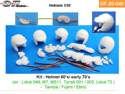 Helmets 60s/70s 1/20 - GF Models
