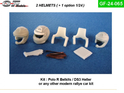 Helmets + Hans WRC Polo R 1:24 - GF Models
