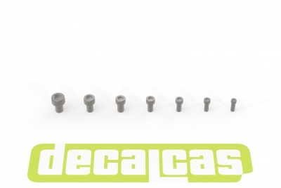 Hex socket head cap 0.5 - 1.2 mm - Decalcas