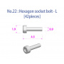 Hexagon socket bolt-L [42 pieces] 1/24 - Model Factory Hiro