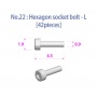 Hexagon socket bolt-L [42 pieces] 1/24 - Model Factory Hiro