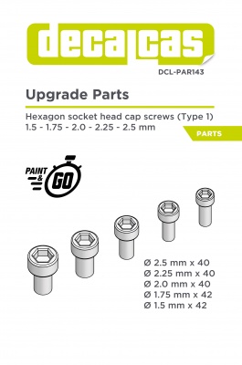 Hexagon socket head cap screws - type 1 - 1.5 - 2.5 mm - Decalcas