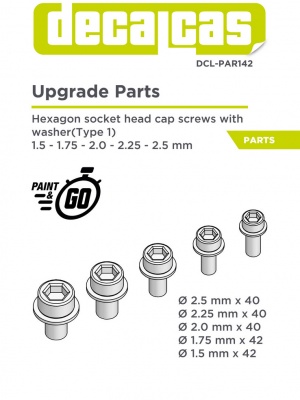 Hexagon socket head cap screws with washer - type 1 - 1.5 - 2.5 mm - Decalcas