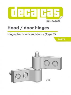 Hinges for hoods and doors - Type 2, 1/12 - Decalcas