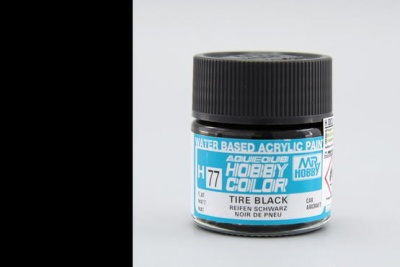 Hobby Color H 077 - Tire Black - Gunze