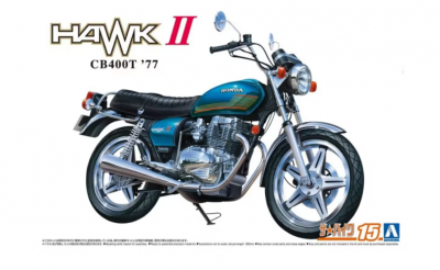 Honda Hawk II CB400T 1977 1/12 - Aoshima