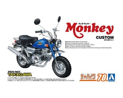 HONDA MONKEY '78 CUSTOM TAKEGAWA VER.1 1/12 - AOSHIMA