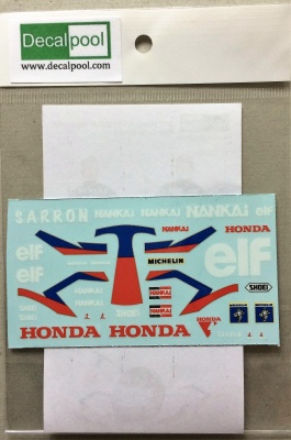 Honda NSR500 ELF '89 D. Sarron Rider - Decalpool