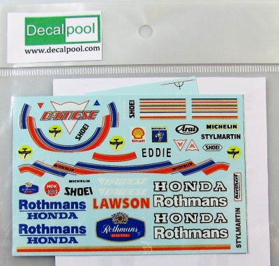 Honda NSR500 Rothmans E.Lawson Rider 89 - Decalpool