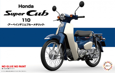 Honda Super Cub 110 (Arbane Denim Blue Metallic) - Fujimi