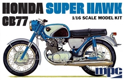 Honda Super Hawk CB77 Motorcycle 1/16 - MPC