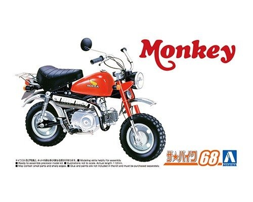 HONDA Z50J-1 MONKEY '78 1/12 - AOSHIMA | Car-model-kit.com