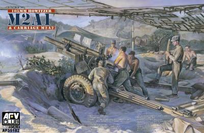 Howitzer 105mm M2A1 & Carriage M2A2 (WW II) (1:35) - AFV Club