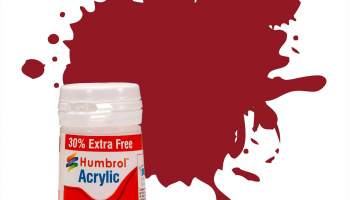 Humbrol barva akryl AB0020 - No 20 Crimson - Gloss - 12ml