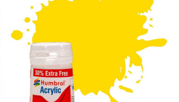 Humbrol barva akryl AB0069EP - No 69 Yellow Gloss (+ 30% navíc zdarma)