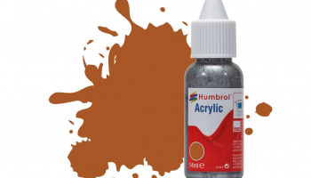 Humbrol barva akryl DB0009 - No 9 Tan - Gloss - Acrylic 14ml - 14ml