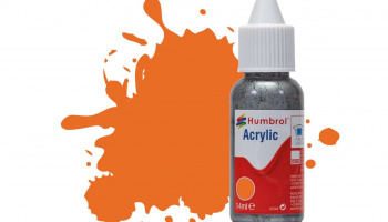 Humbrol barva akryl DB0018 - No 18 Orange - Gloss - 14ml