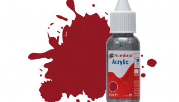 Humbrol barva akryl DB0020 - No 20 Crimson - Gloss - 14ml
