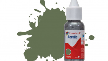 Humbrol barva akryl DB0102 - No 102 Army Green - Matt - 14ml