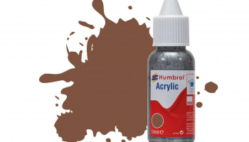 Humbrol barva akryl DB0186 - No 186 Brown - Matt - 14ml