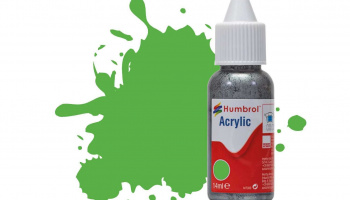 Humbrol barva akryl DB0208 - No 208 Fluorescent Signal Green Gloss - 14ml