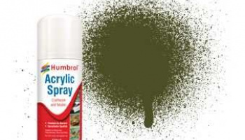 Humbrol sprej akryl AD6155 - No 155 Olive Drab - Matt - 150ml