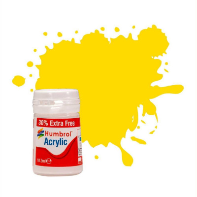 Humbrol barva akryl AB0069EP - No 69 Yellow Gloss (+ 30% navíc zdarma)