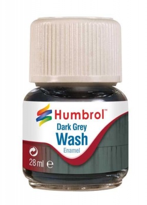 Humbrol barva email AV0204 - Wash - Dark Grey 28ml