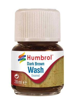 Humbrol barva email AV0205 - Wash - Dark Brown 28ml