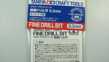 Fine Drill Bit 0,3mm - Tamiya