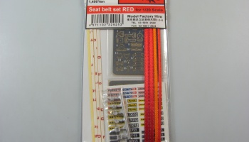 Seat Belt Set Red 1/20 - Model Factory Hiro