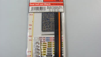 Seat Belt Set Black 1/20 - Model Factory Hiro
