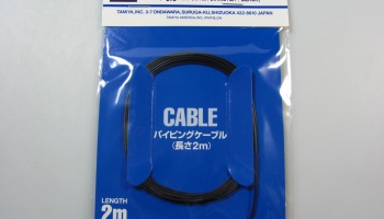 Piping Cable 0,8 mm Black - Tamiya