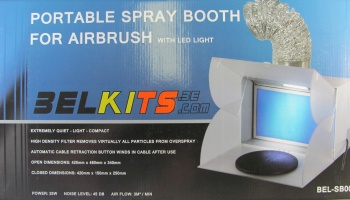 Portable Spray Booth for Airbrush with LED Lights - Belkits