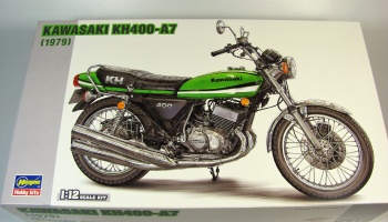 SLEVA 200,-Kč 26%  DISCOUNT - Kawasaki KH400-A7 - Hasegawa