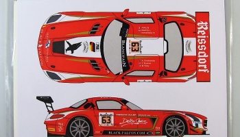 Mercedes SLS GT3 #63 Total 24h Spa 2014 - Racing Decals 43