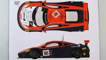Mclaren MP4/12C GT3 #101 Spa 24h 2014 - Racing Decals 43
