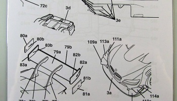 Decal Carbon Fiber BMW M3 DTM for Revell - Racing Decals 43