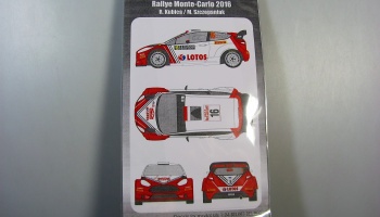 SLEVA 330,-Kč 20% DISCOUNT - Ford Fiesta WRC 2016 Transkit 1/24  - MF-Zone