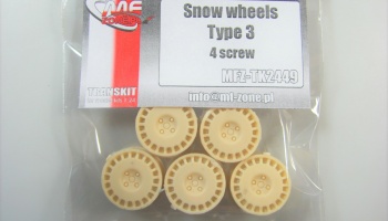 SLEVA 10% DISCOUNT - Snow Wheels Type 3 1/24 - MF-Zone