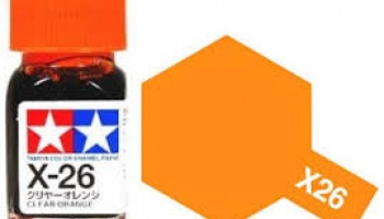 X-26 Clear Orange Enamel Paint X26 - Tamiya