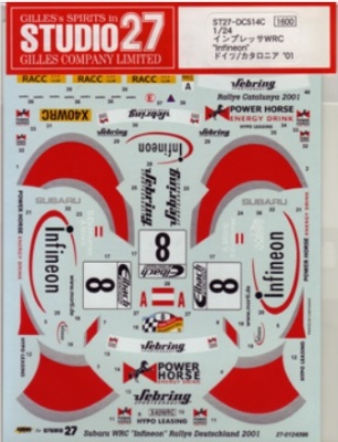Impreza WRC "INFINEON" German/Catalunya 2001 1/24 - STUDIO27