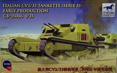 Italian CV L3/33 Tankette Serie II 1/35 - Bronco Models