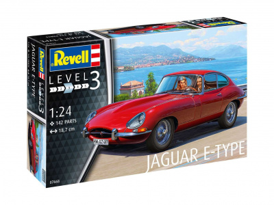 Jaguar E-Type (Coupé) (1:24) Plastic Model Kit auto 07668 - Revell