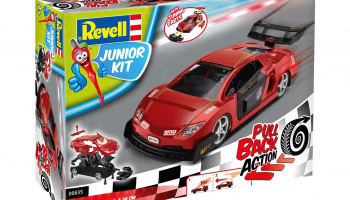 Junior Kit auto 00835 - Pull Back Racing Car (červené) (1:20)