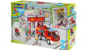 Junior Kit playset 00852 - Fire Truck & Fire Station (1:20) - Revell