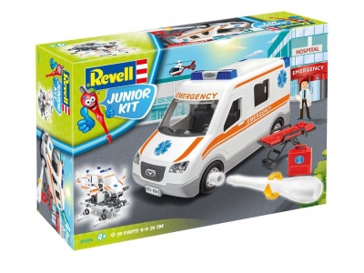 Junior Kit auto 00806 - Ambulance (1:20)  - Revell