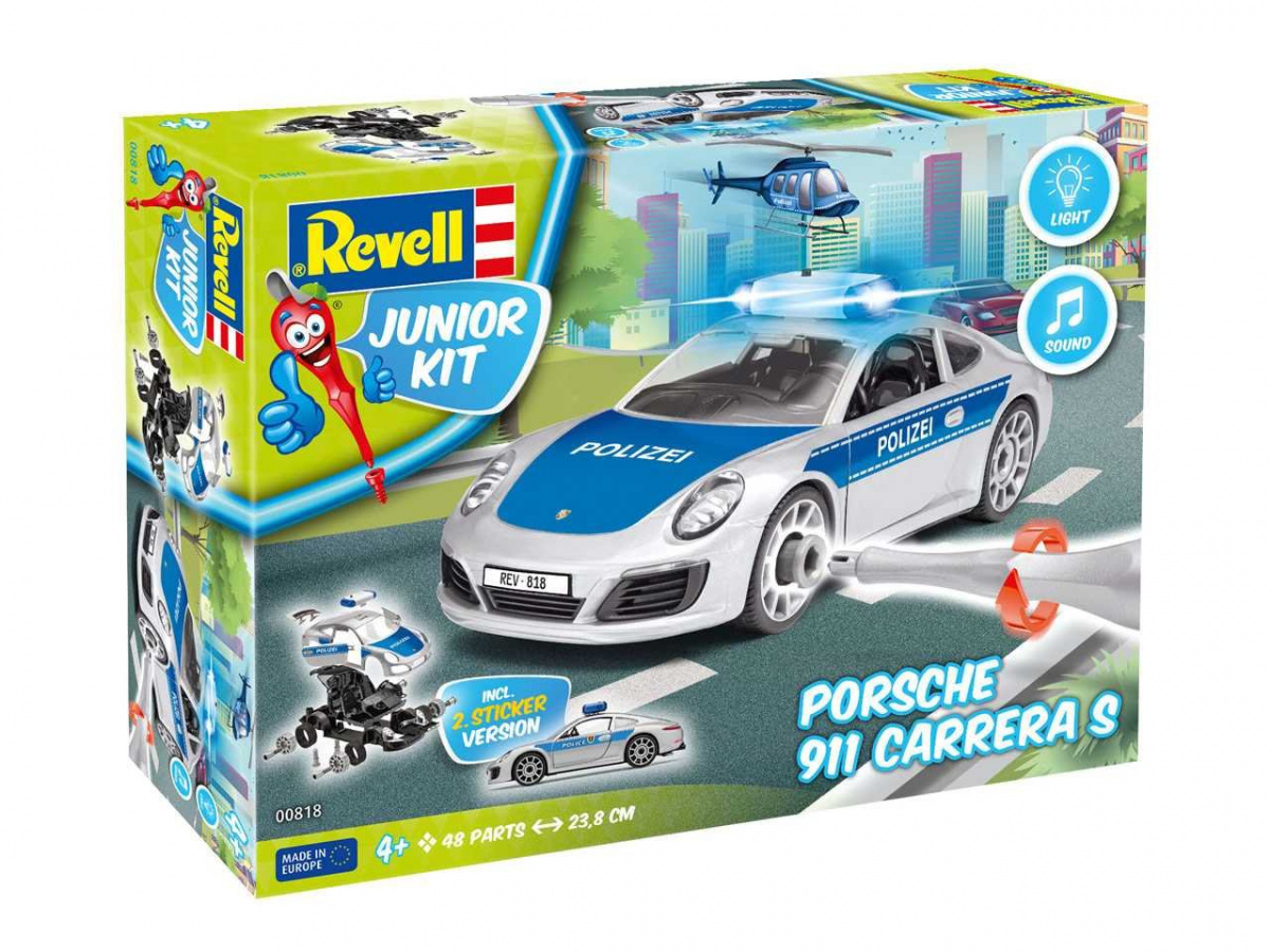 Porsche 911 Police Car 1:20 Revell Junior Kit 