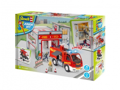 Junior Kit playset 00852 - Fire Truck & Fire Station (1:20) - Revell