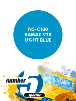 Kamaz VTB Light Blue Paint for airbrush 30ml - Number Five